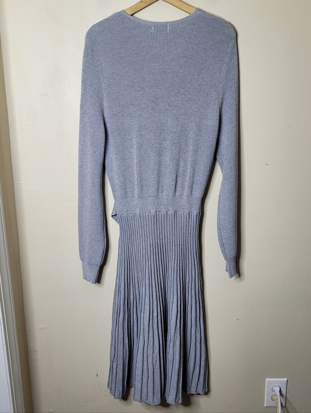 Signature By Robbie Bee Gray Belted Sweater Dress XL - Picture 7 of 11